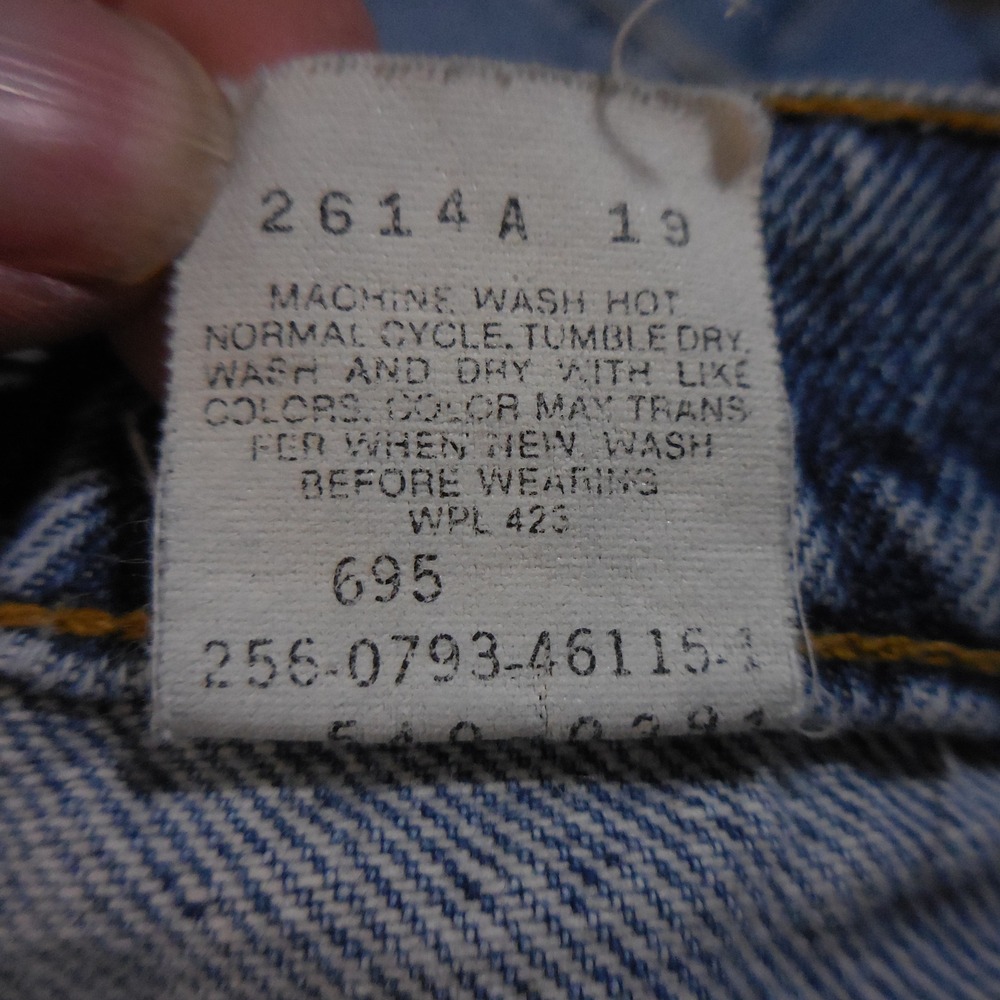 Levis Signature 540 Relaxed Fit Light Wash Orange Tab Denim Jeans Mens 42x30 - Picture 6 of 10